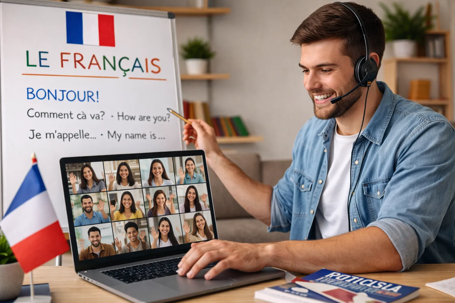 Clases francés en línea Aplenguas maestros nativos certificados plataforma virtual