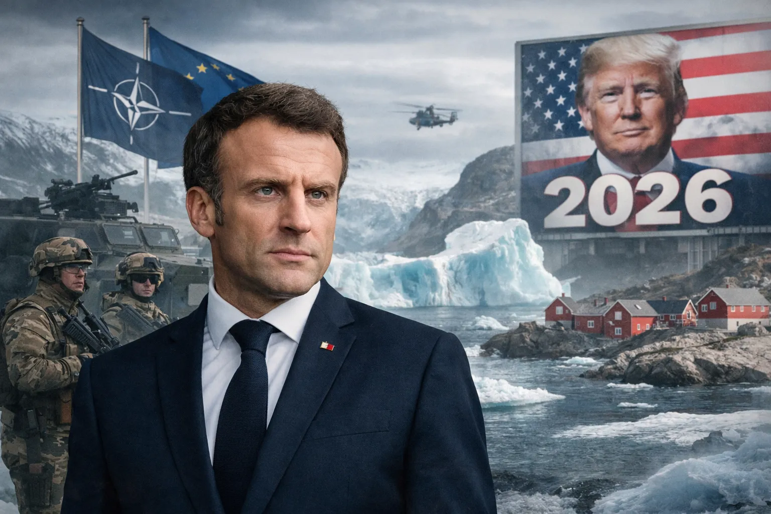 Emmanuel Macron defensa europea autonomía OTAN crisis Groenlandia Trump 2026