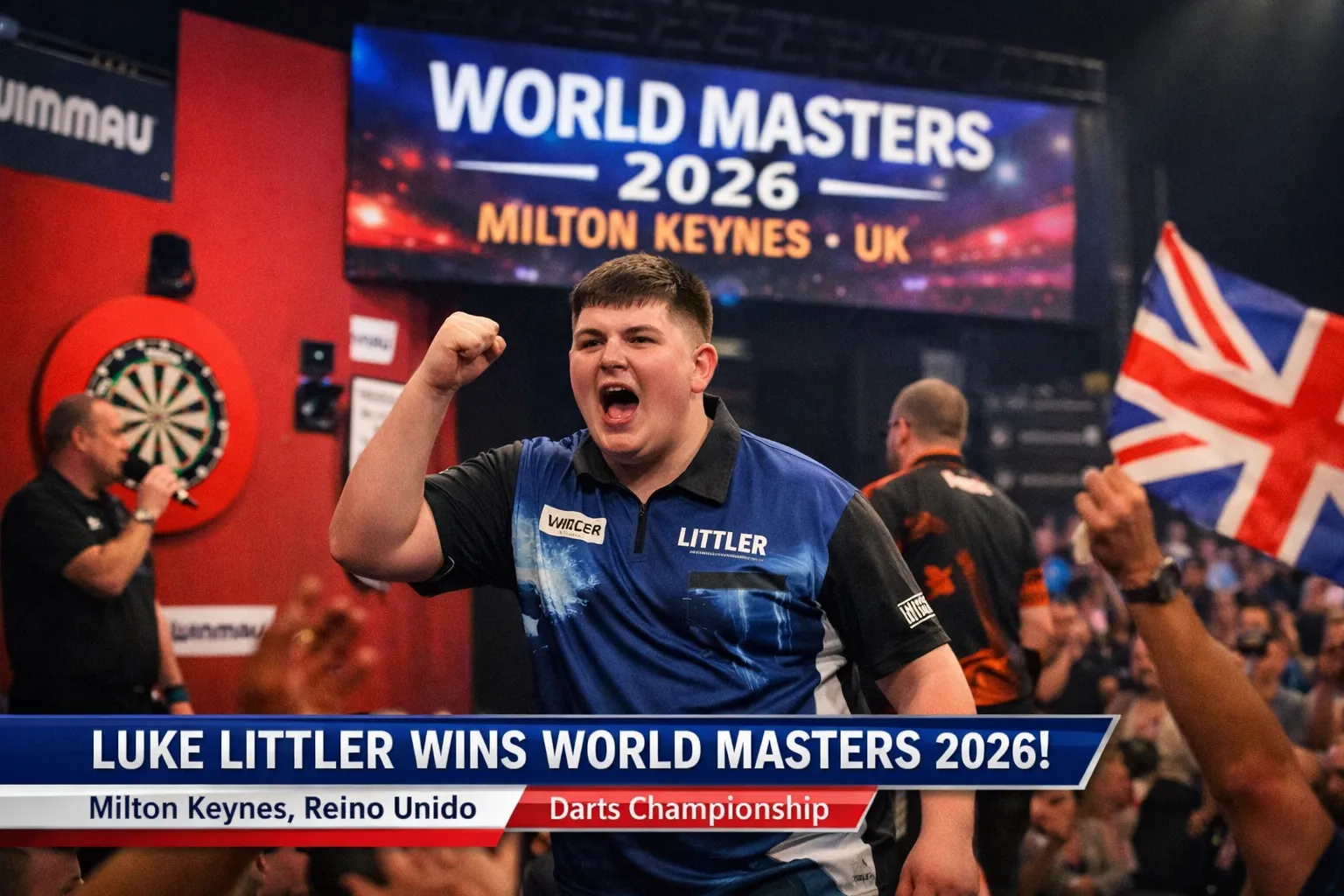 Luke Littler World Masters Darts 2026 Milton Keynes Reino Unido competencia