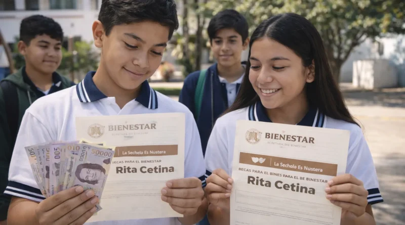 Beca Rita Cetina pago triple febrero 2026: $5,700 para nuevo ingreso secundaria