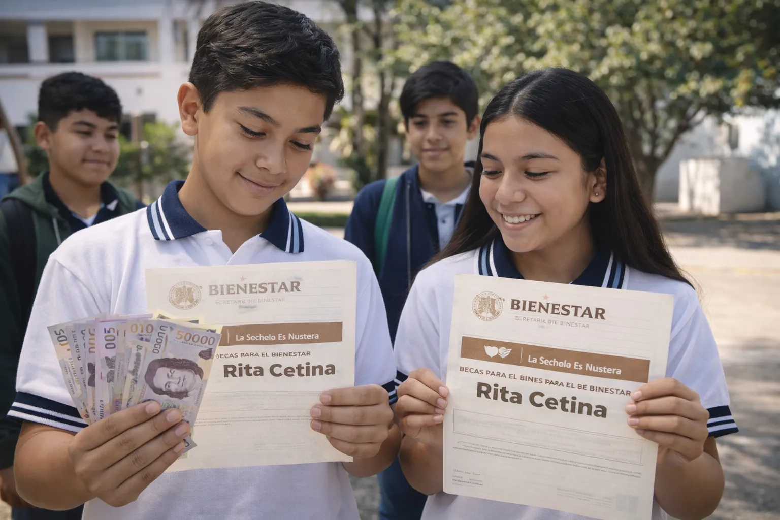 Beca Rita Cetina pago triple febrero 2026 5700 pesos secundaria Secretaría Bienestar México
