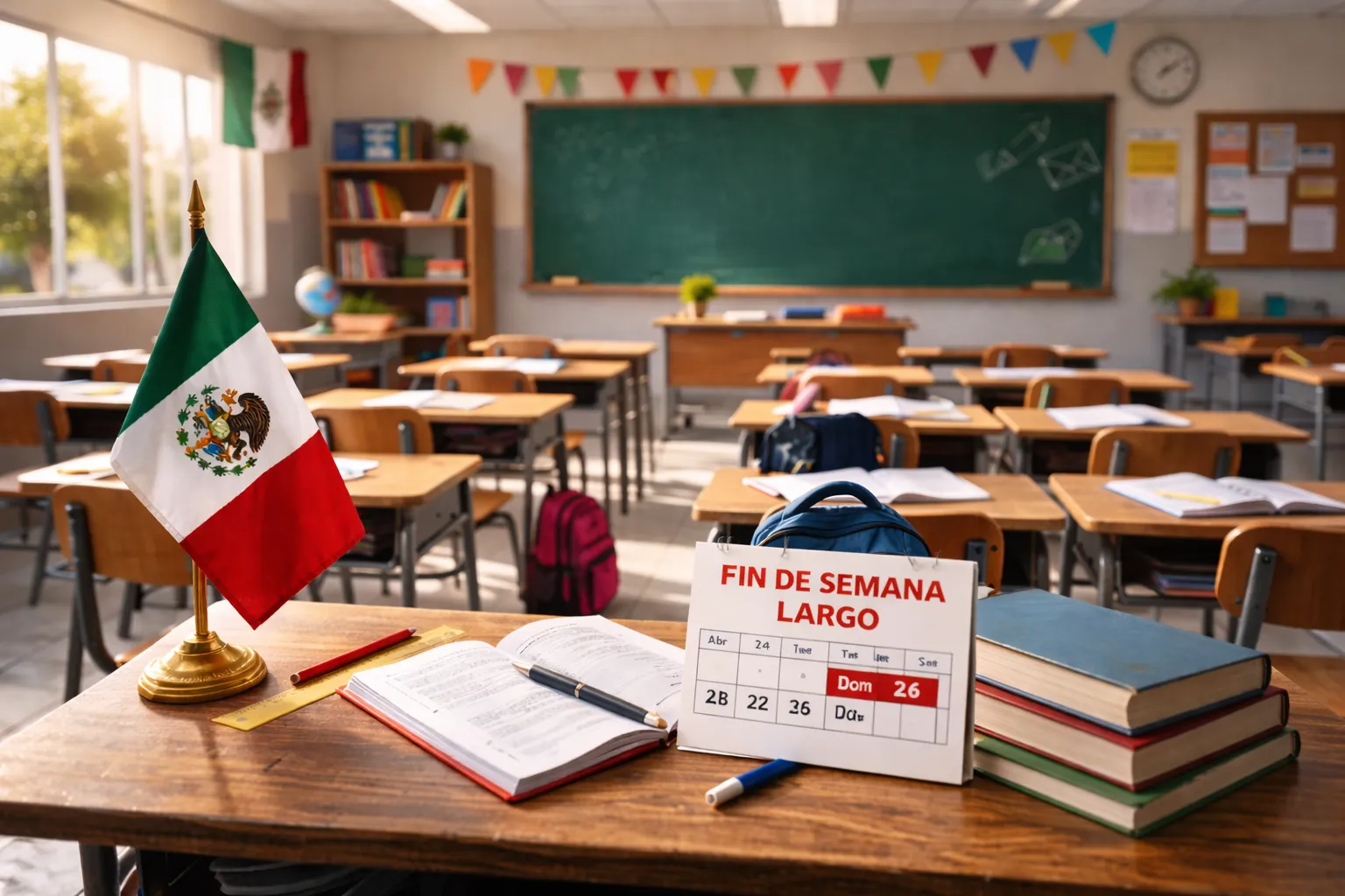 Estados fines semana largos alumnos 2026 ajustes calendario Aguascalientes Semana Santa SEP