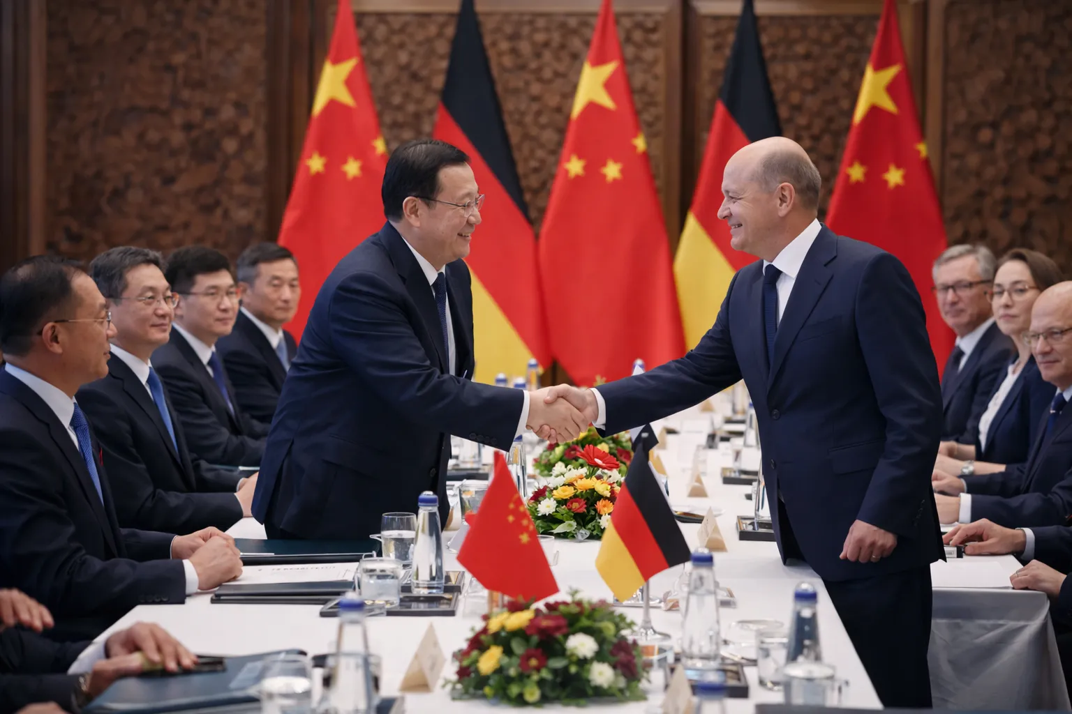 Merz Xi Jinping Beijing China Alemania visita comercio aranceles Trump Ucrania 25 febrero 2026