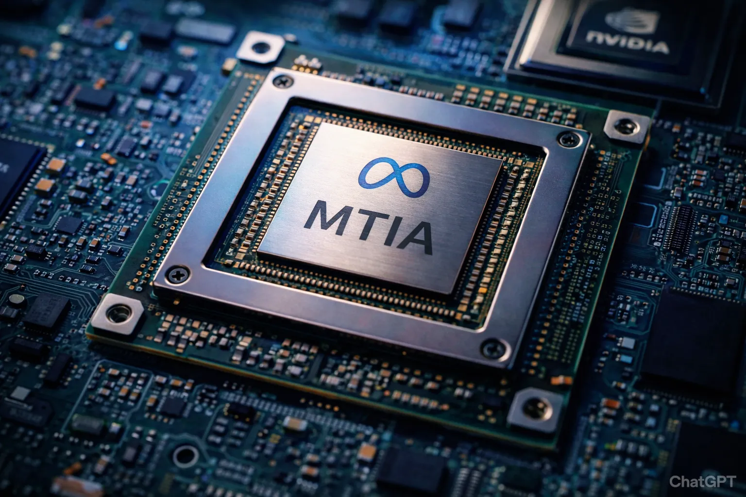 Meta chip MTIA-2 inteligencia artificial competencia Nvidia infraestructura IA 2026