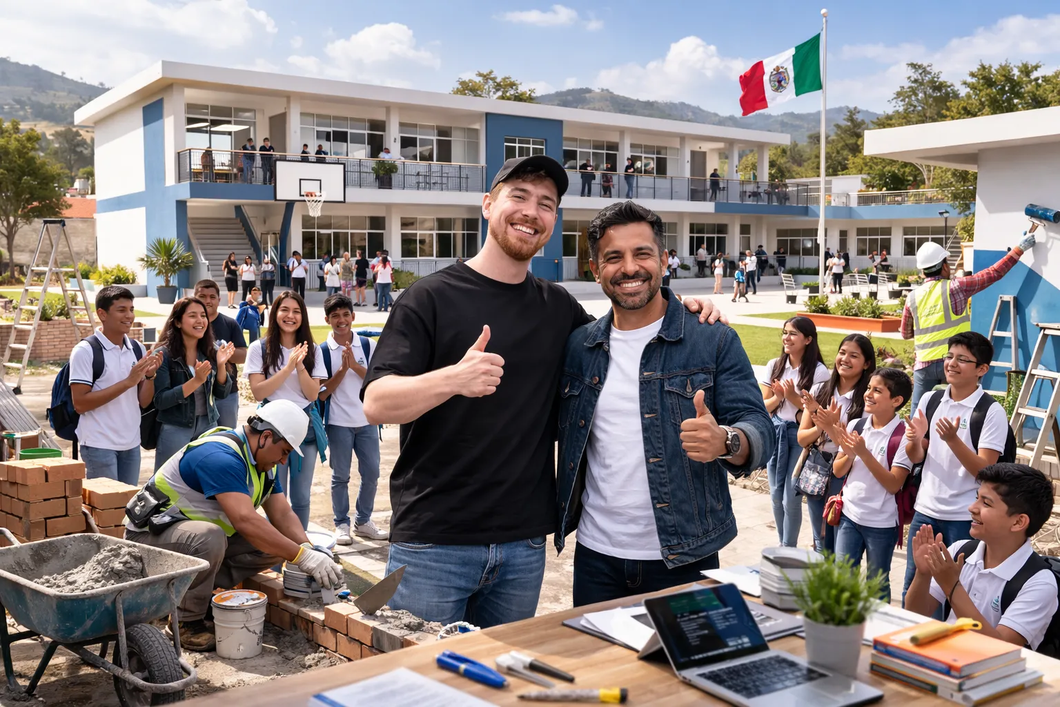 MrBeast Eugenio Derbez escuela San Andrés Tepetitlán Almoloya Alquisiras Edomex primer bachillerato 2026