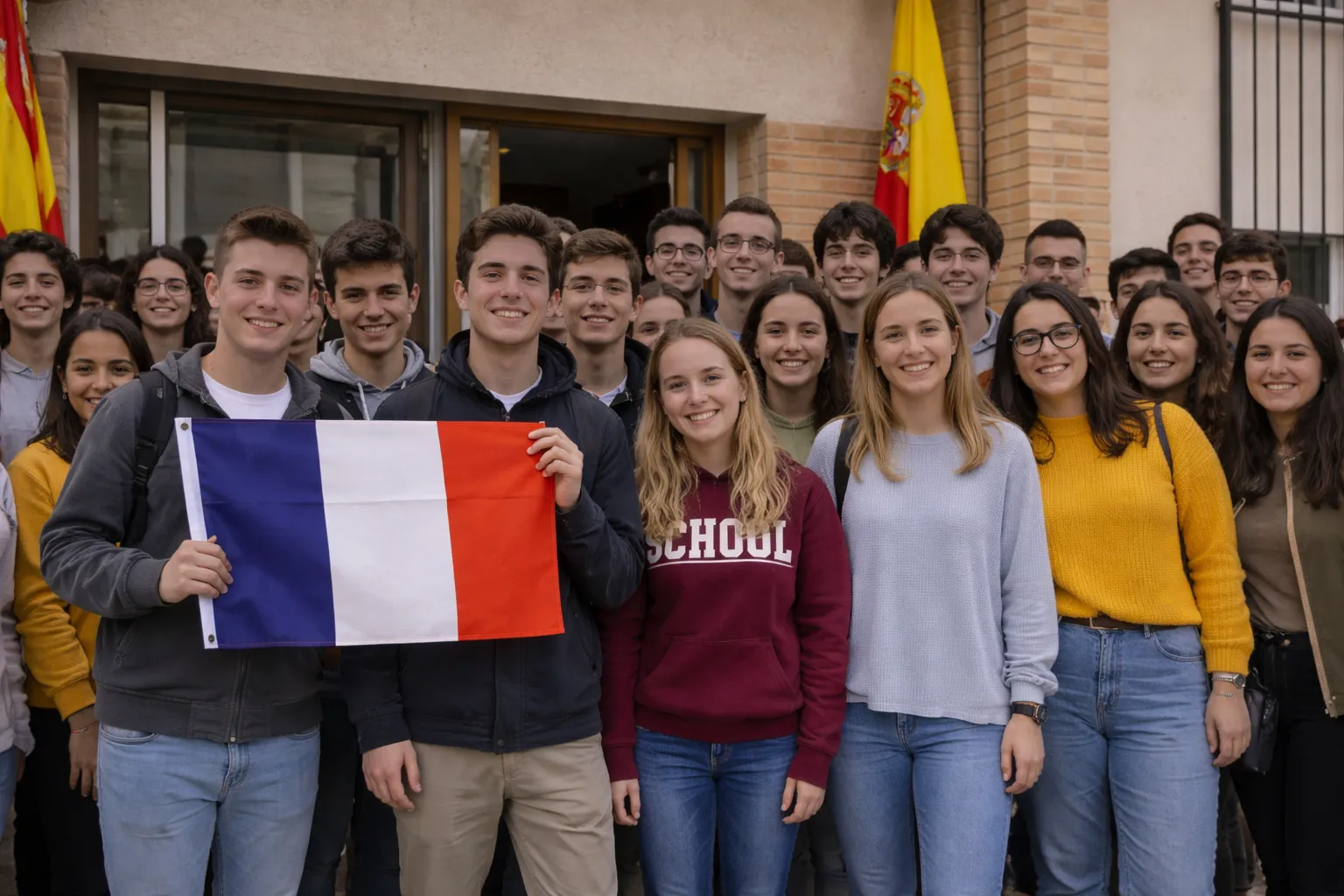 IES Modesto Navarro La Solana Erasmus+ Collège Théodore Rancy Chalais Francia intercambio 2026 alumnos franceses familias acogida Toledo Lagunas Ruidera