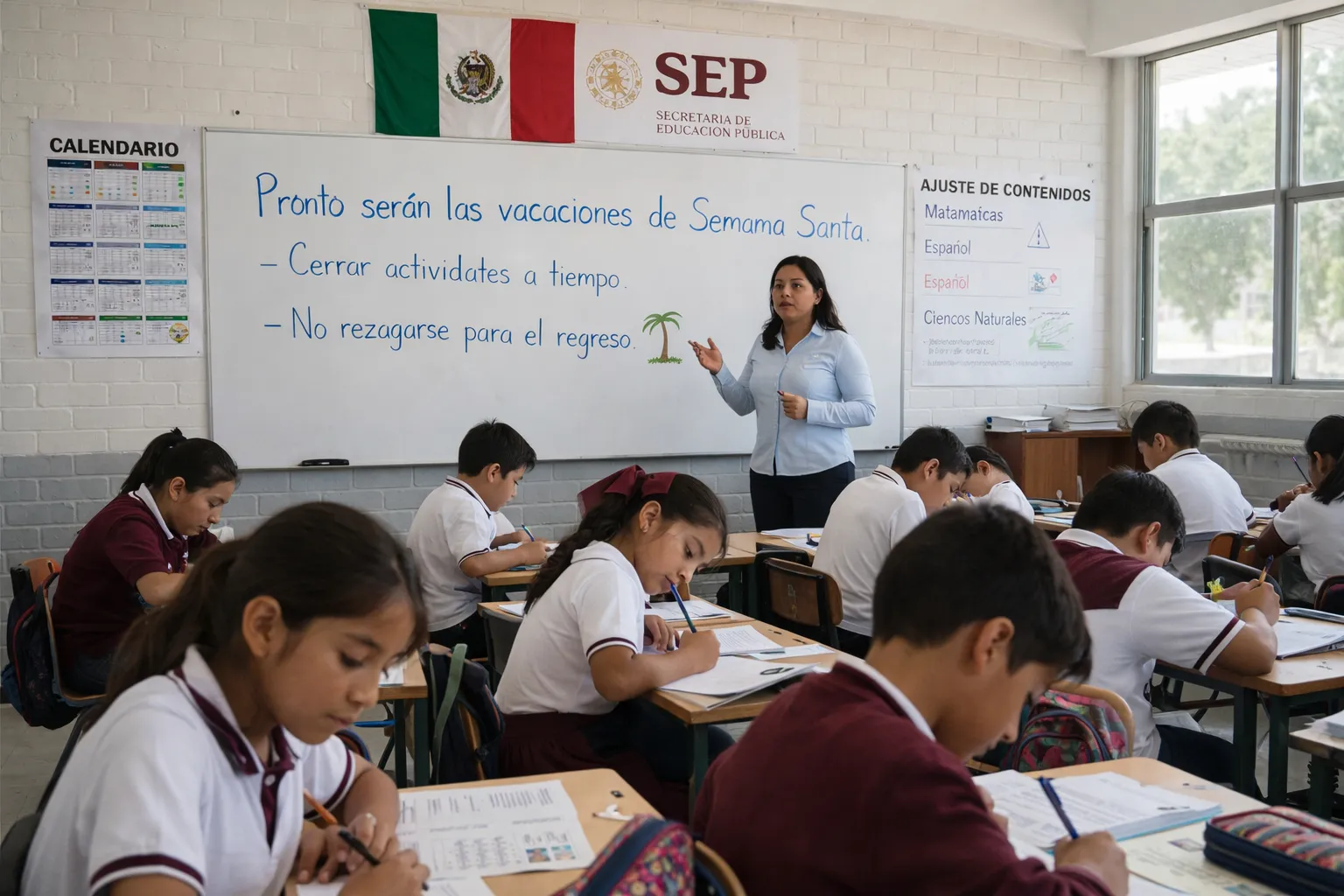 SEP ajustes calendario escolar vacaciones Semana Santa 2026 17 días receso rezago interrupciones estudiantes familias México