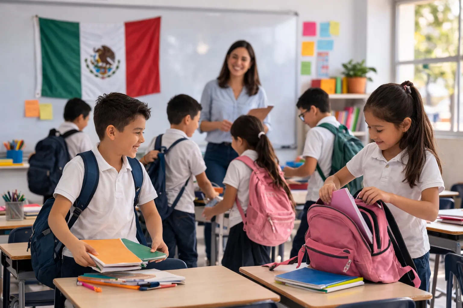 SEP cinco días sin clases marzo 2026 calendario escolar Semana Santa registro calificaciones CTE Benito Juárez educación básica México