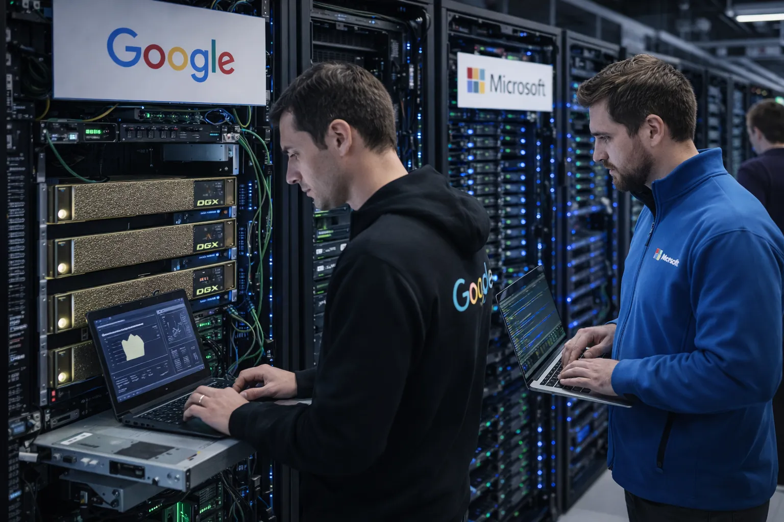 gigantes tecnologicos inversion IA generativa 2026 Google Microsoft Meta Amazon OpenAI centros datos modelos avanzados