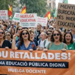 Los docentes valencianos van a la huelga el 31 de marzo — el mismo día que el resto de España empieza Semana Santa — y amenazan con paro indefinido desde mayo huelga educativa Comunitat Valenciana 31 marzo 2026 STEPV CSIF CCOO UGT Ley Rovira ratios salarios paro indefinido mayo Conselleria Ortí