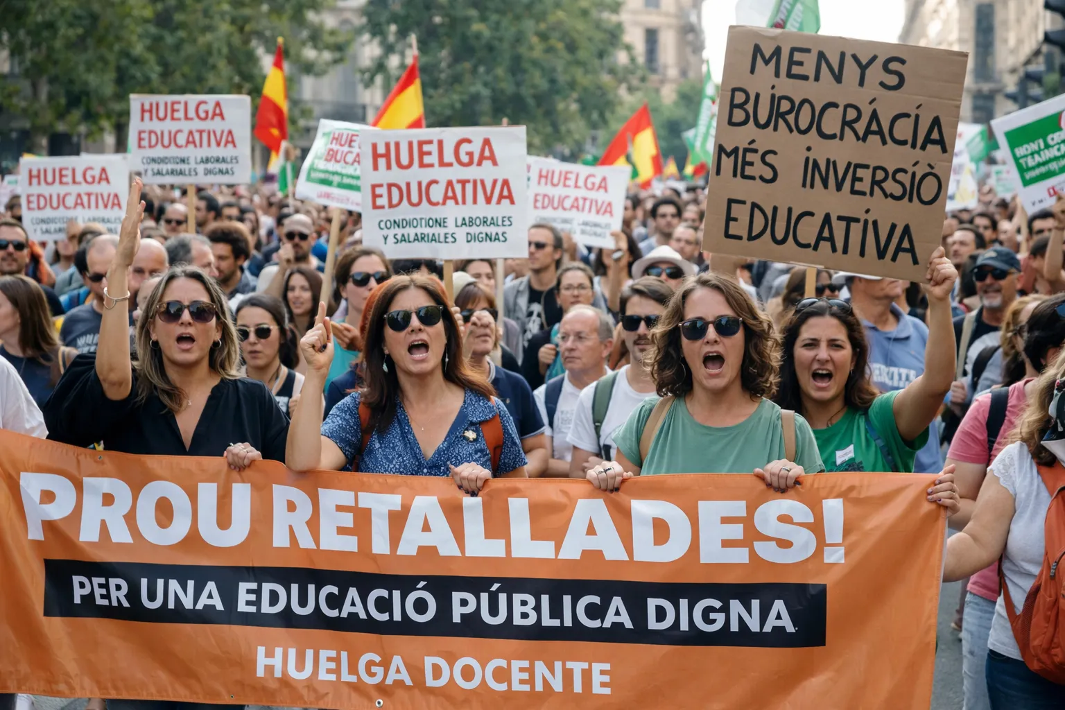 huelga educativa Comunitat Valenciana 31 marzo 2026 STEPV CSIF CCOO UGT Ley Rovira ratios salarios paro indefinido mayo Conselleria Ortí