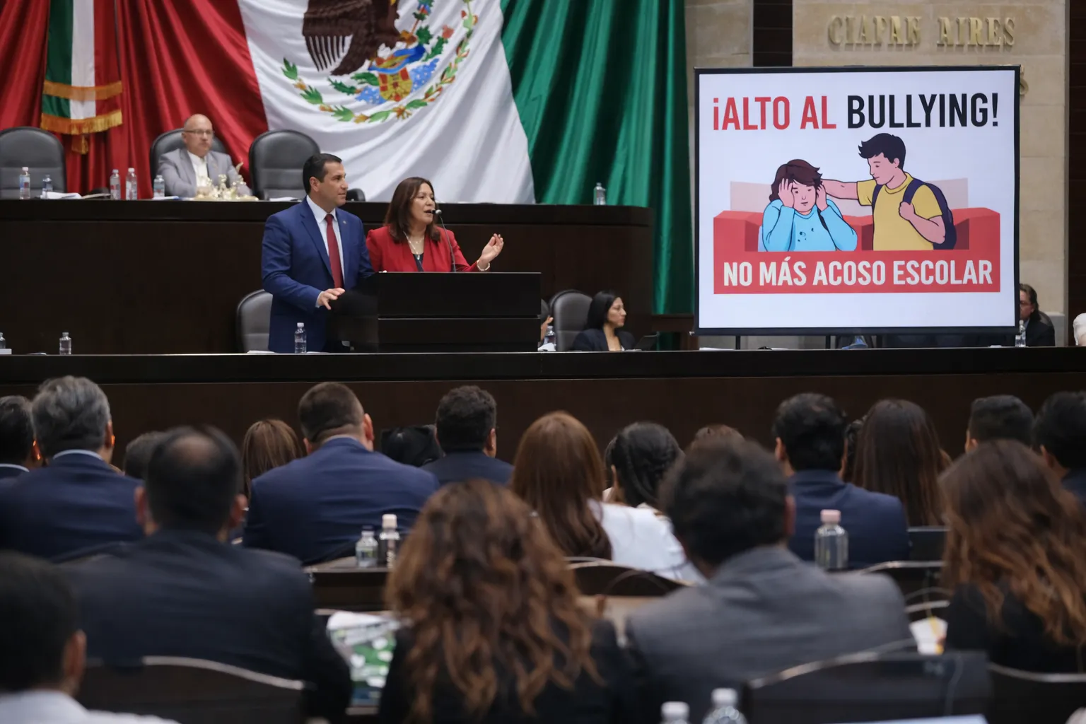 iniciativas Cámara Diputados México bullying acoso escolar protocolos 2026 Noemí Luna PAN PRI Ley General Educación SEP San Lázaro