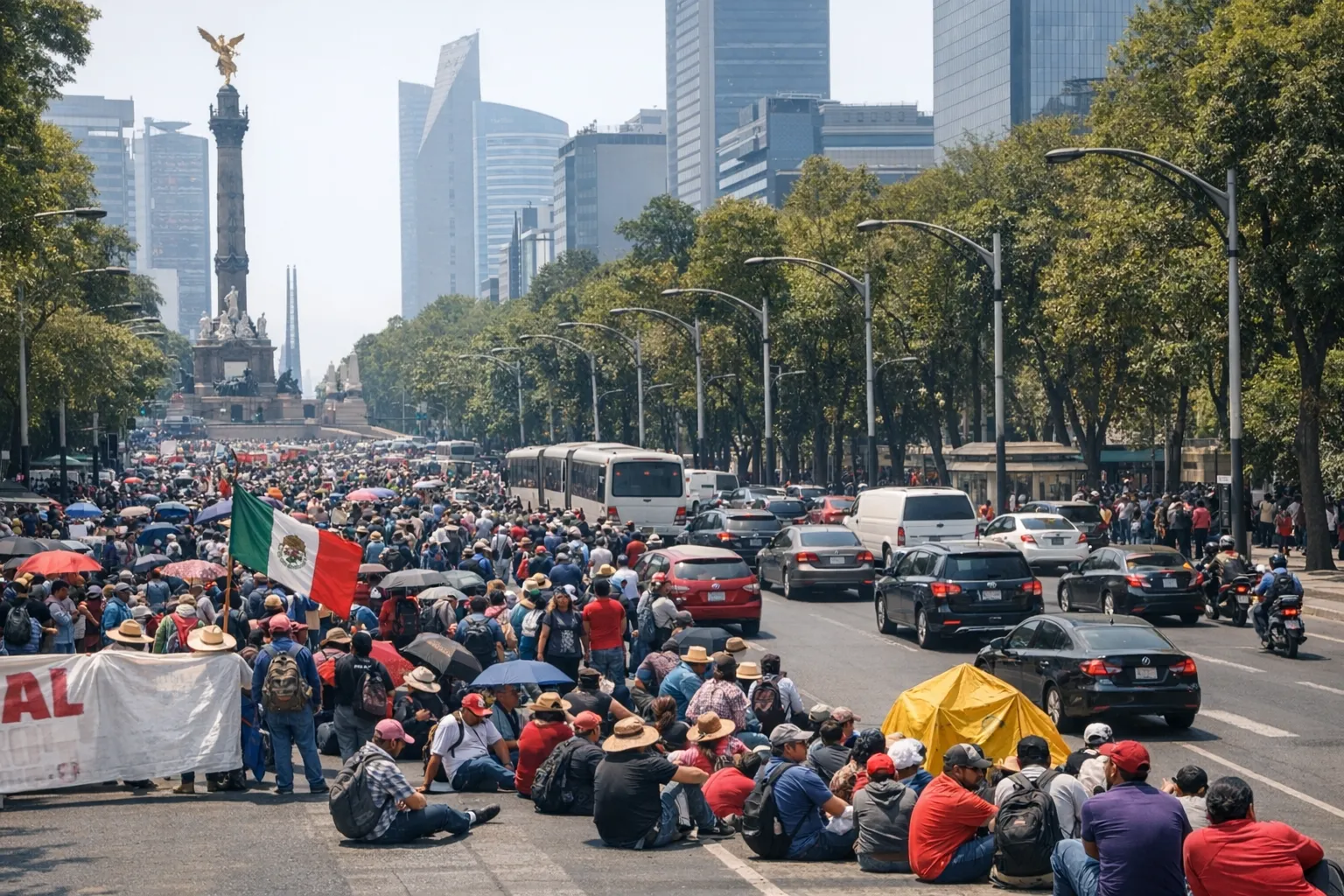 paro CNTE 72 horas 18 19 20 marzo 2026 marcha CDMX Reforma Zócalo plantón abrogación Ley ISSSTE reforma educativa Sheinbaum Mundial amenaza
